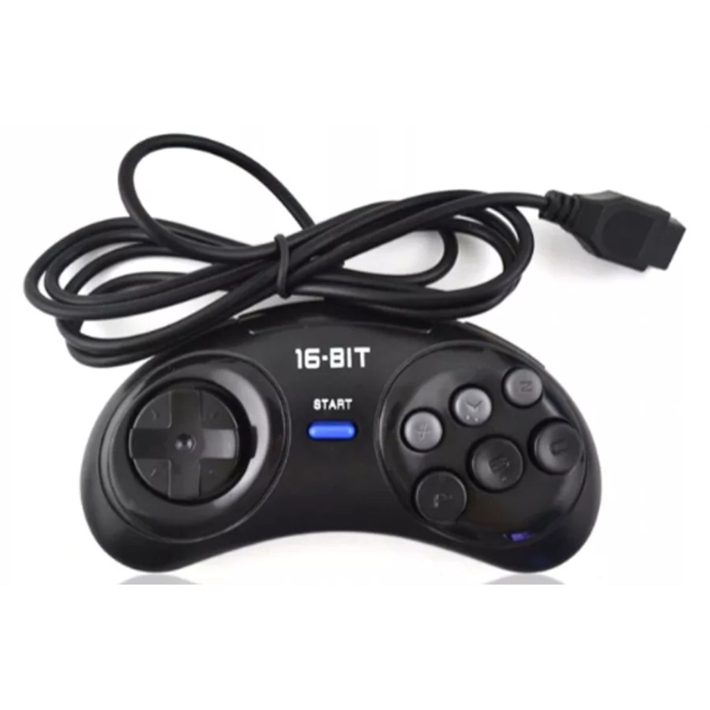 Controle Mega Drive com botão MODE – ÓTIMA QUALIDADE