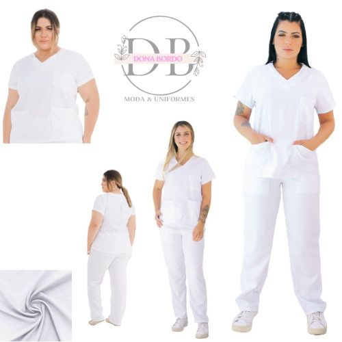 Pijama Cirúrgico Gabardine Conjunto Scrubs Hospit