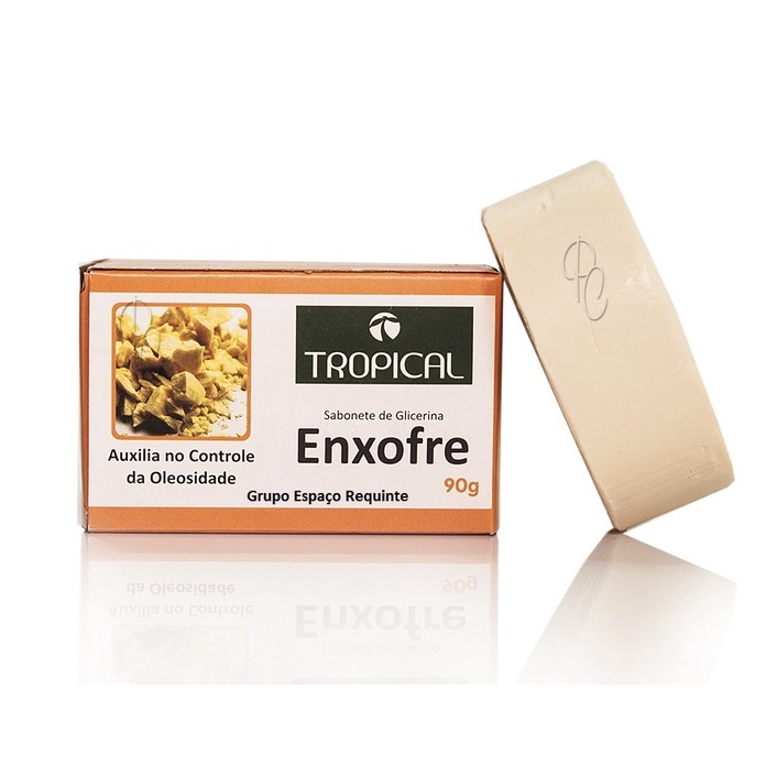 Sabonete Barra Enxofre Facial e corporal Limpeza d