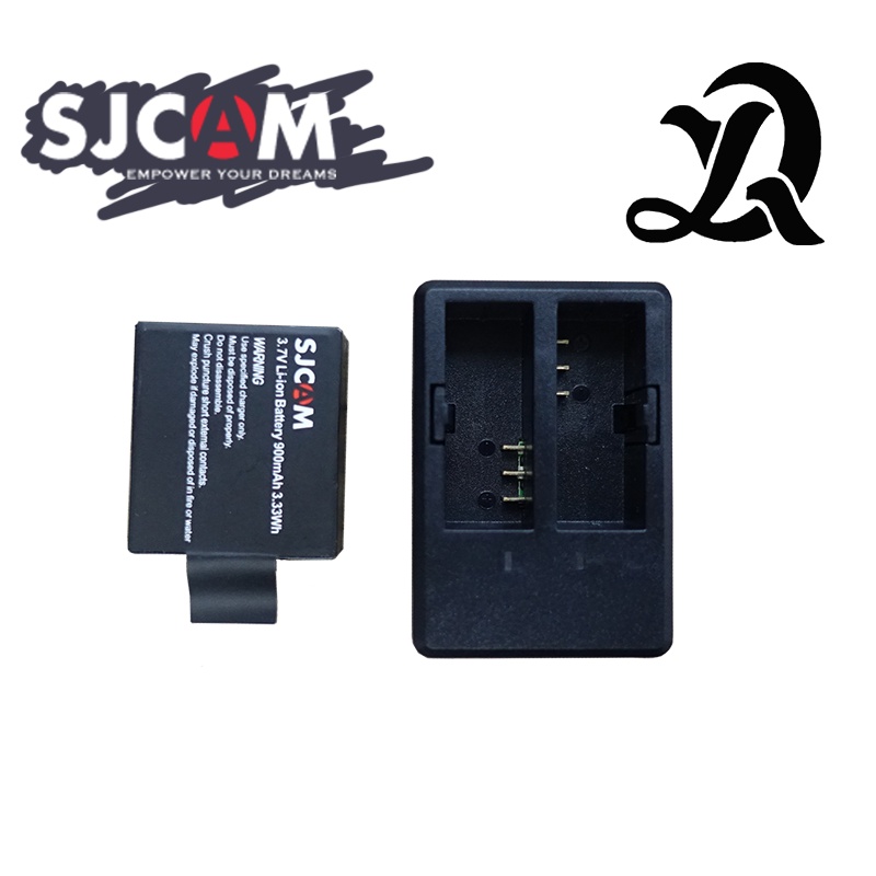 bateria e carregador para sjcam sj4000 sj5000 m10 original