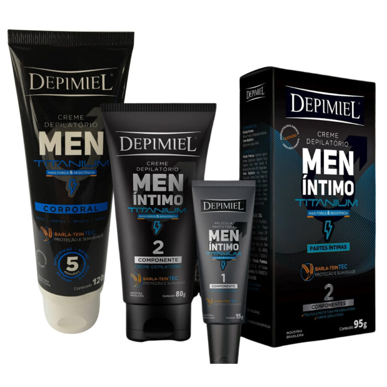 Kit Depilação Depimiel Masculino Men Corpo + Par