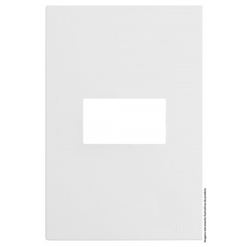 Placa P/ 1 Modulo Horizontal Com Suporte 4×2 