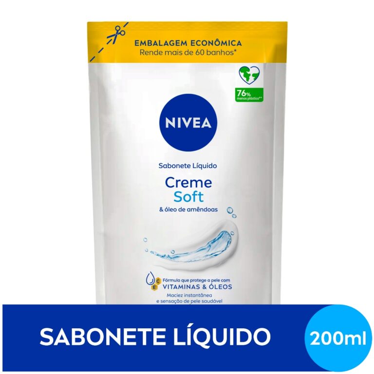 NIVEA Sabonete Líquido Refil Creme Soft 200ml