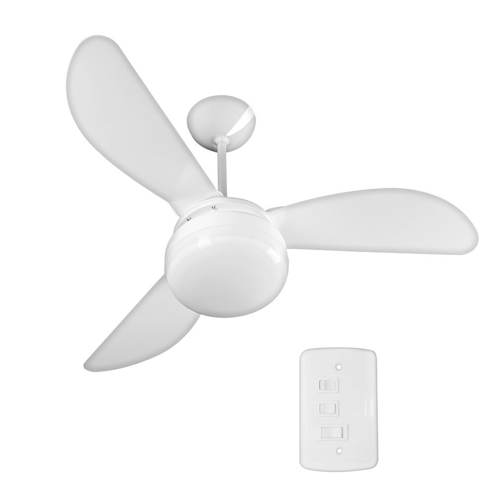 Ventilador de teto 3 pás branco – FÊNIX – Ventisol