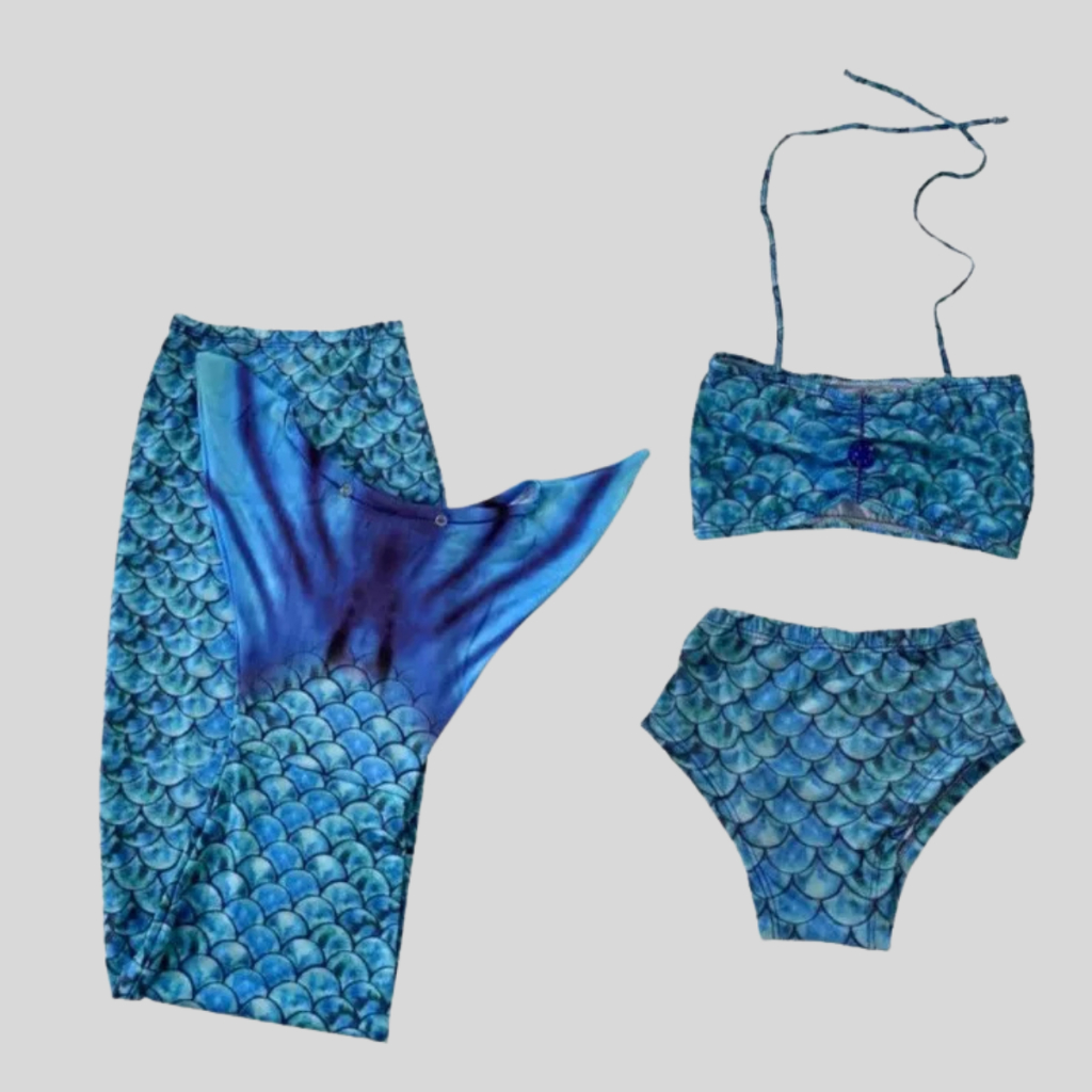 Cauda De Sereia Infantil Verão Praia Piscina Traje Banho