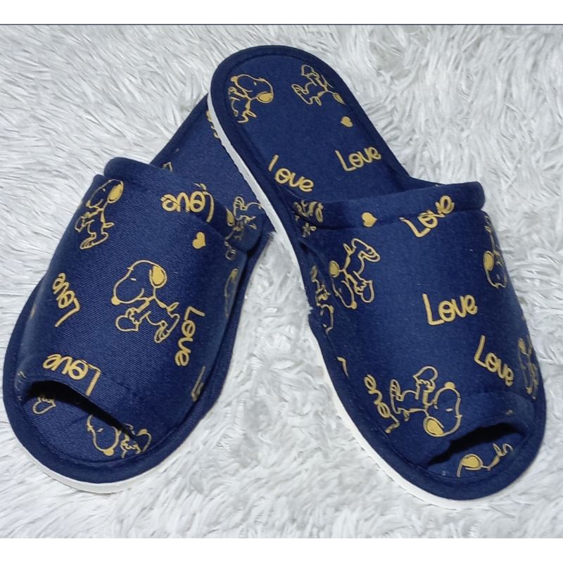 Chinelo de quarto; pantufa aberta,chinelinho de pano, pantufa de pano