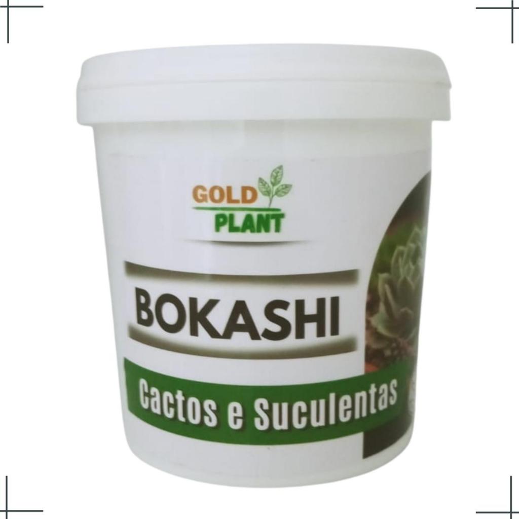 Bokashi Fertilizante Adubo Orgânico Cactos Suculentas farelado Pote 200gr, 400gr e 800 gr Gold Plant