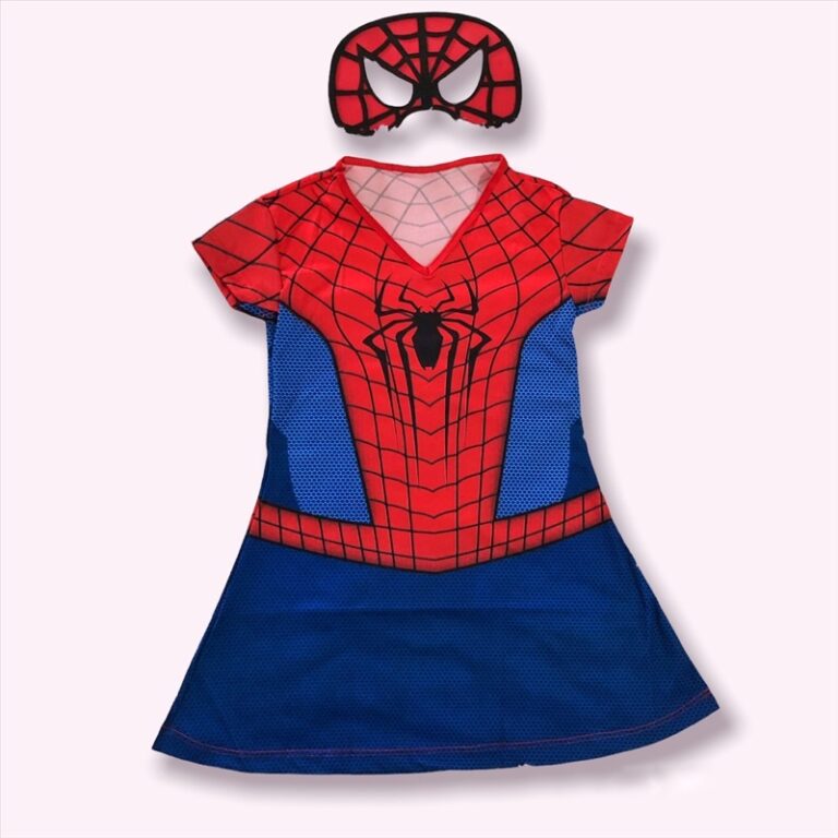 Fantasia Temática Vestido Aranha Infantil Feminin