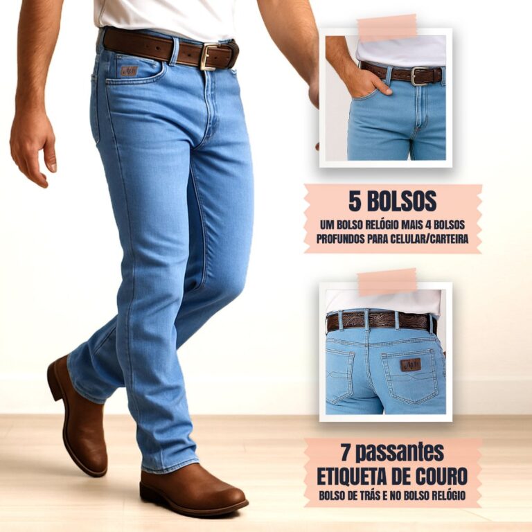 Calça Country Western Masculina Tradicional