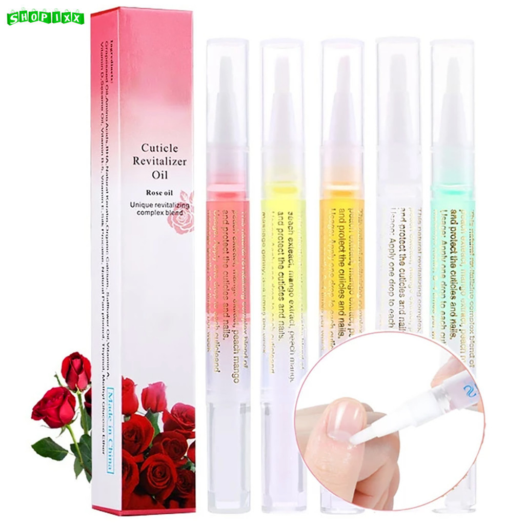 Kit 24 Caneta Óleo Hidratante 12, 6 ou 3 Cutículas Revitalizador De Unha Sabor Fragrância Flores e F