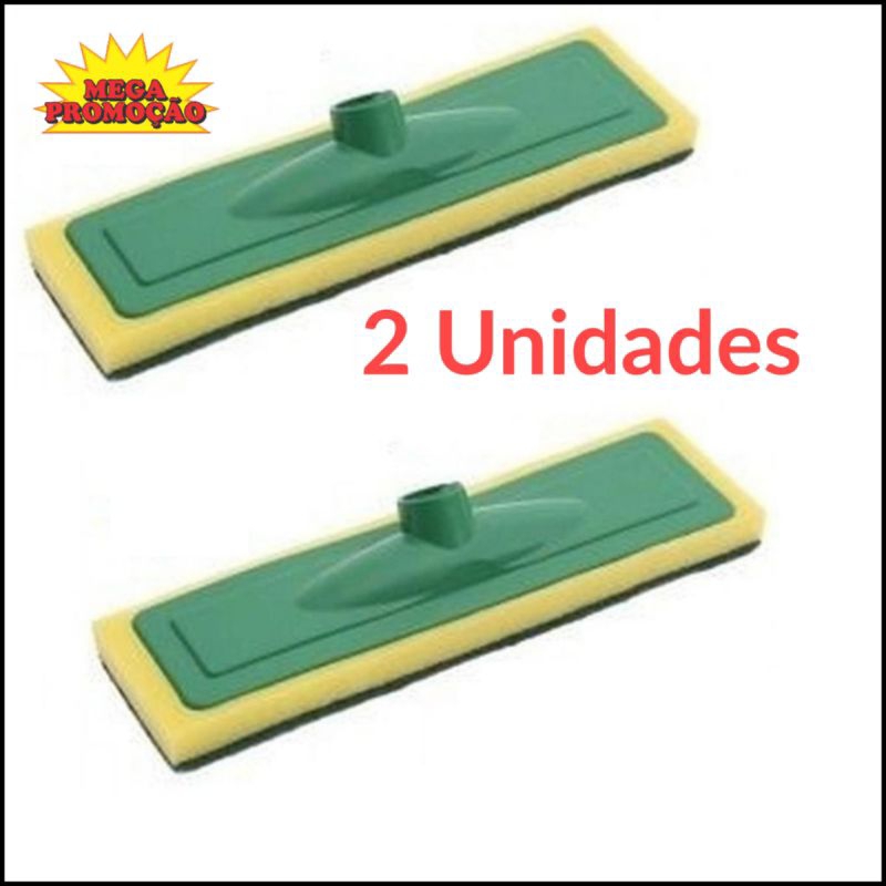 Rodo Abrasivo,Esponja Limpa Piso E Azulejo, 2 Unidades, Sem Cabo