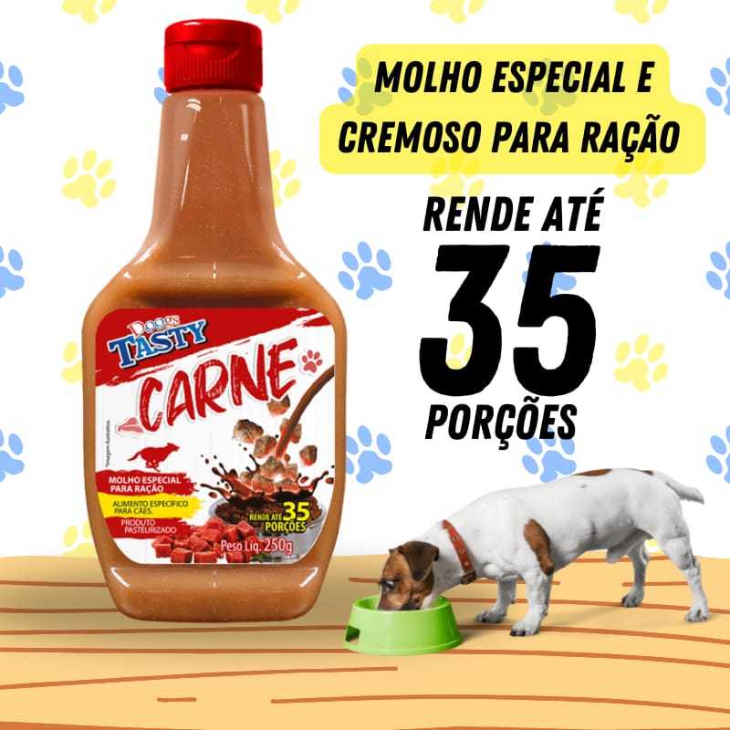 Molho Petisco Ração Cachorro Gato – 250g doogs Varios Sabores