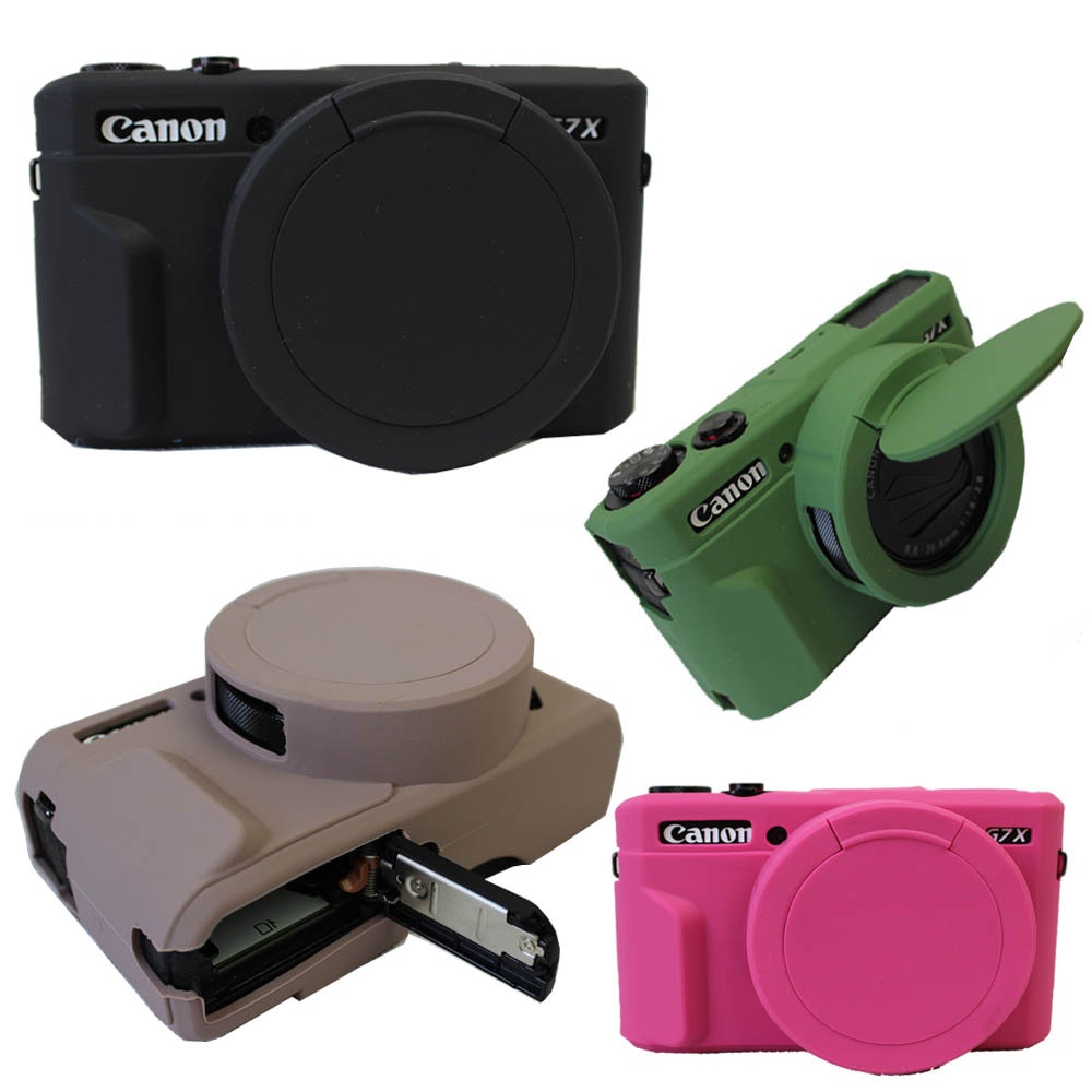 Silicone Macio Caso Câmera Para Canon G7XII G7X III G7X Mark 2 G7X II G7XII Borracha Protetora Saco