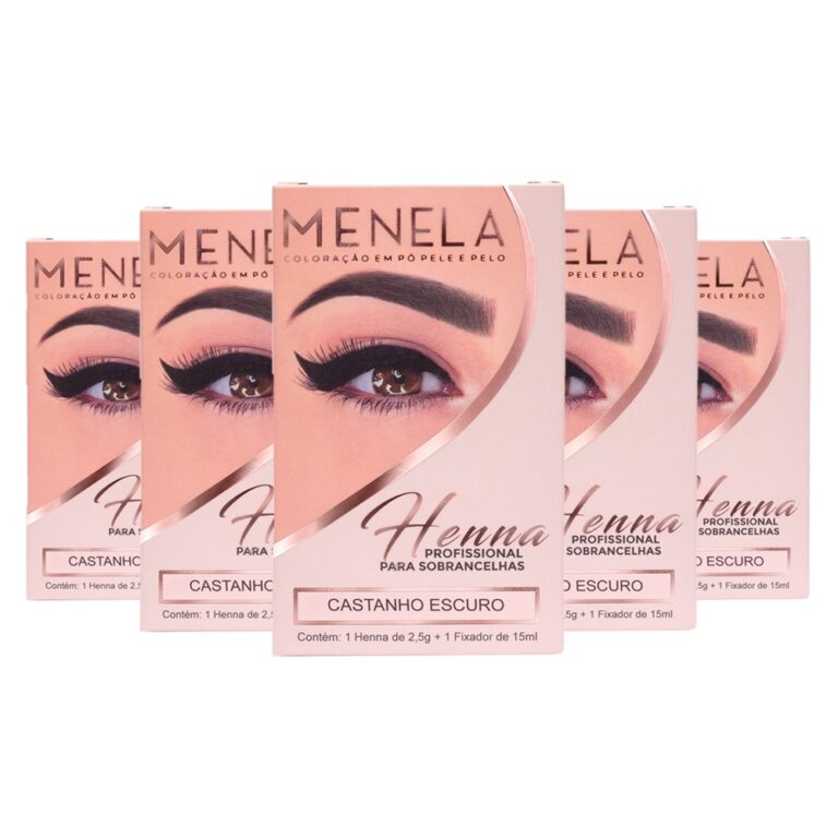Henna Sobrancelha Menela Profissional 2,5 g Com Fi