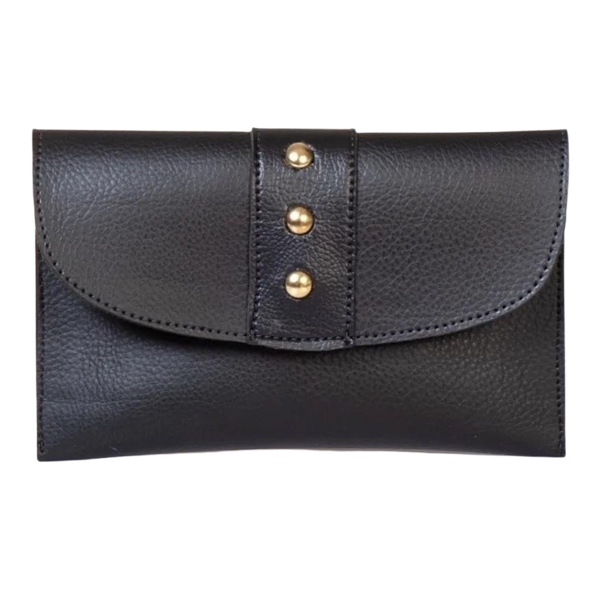 Promoção Carteira Feminina Couro Ecológico Preta Envio Imediato