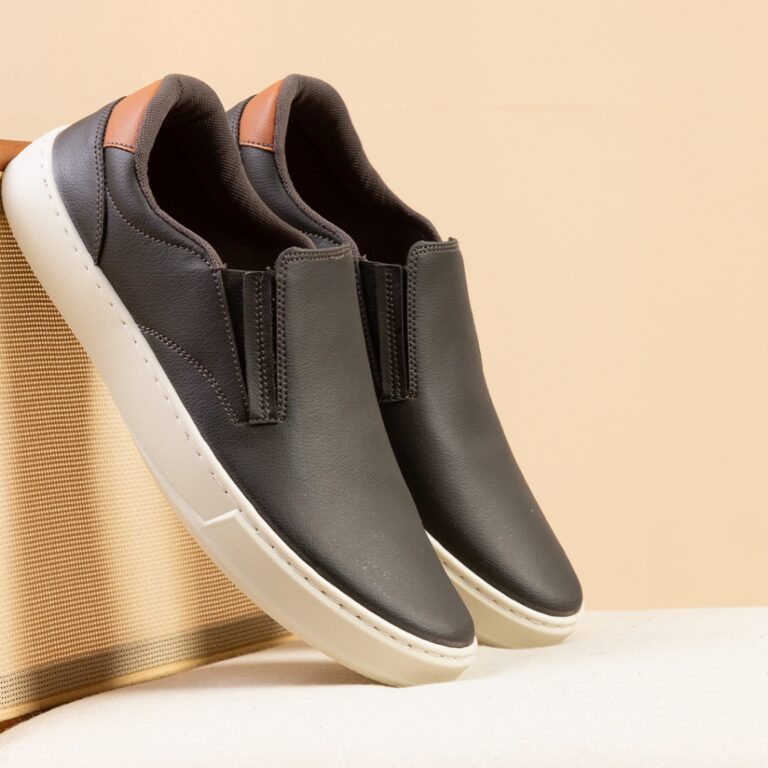 Sapatenis masculino tenis slip on casual + palmilh