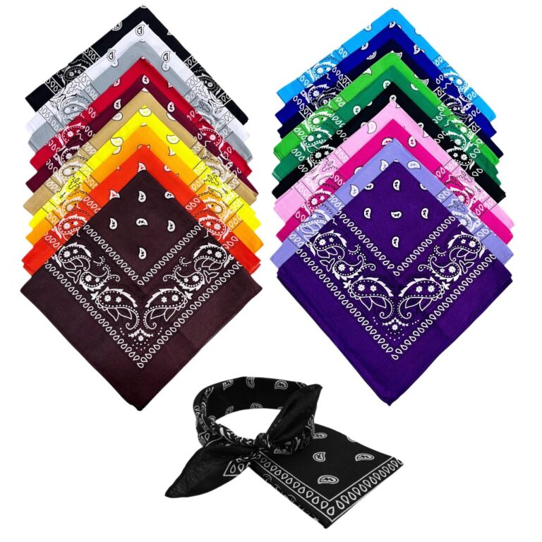 Bandana Lenço Estampado Em Poliéster Várias Cor