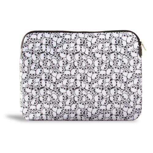 CASE BRANCO ESTAMPA CAVEIRAS NEOPRENE RELIZA 30X20