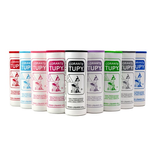 Corante TUPY 45g – Para Tingimento Roupas Al