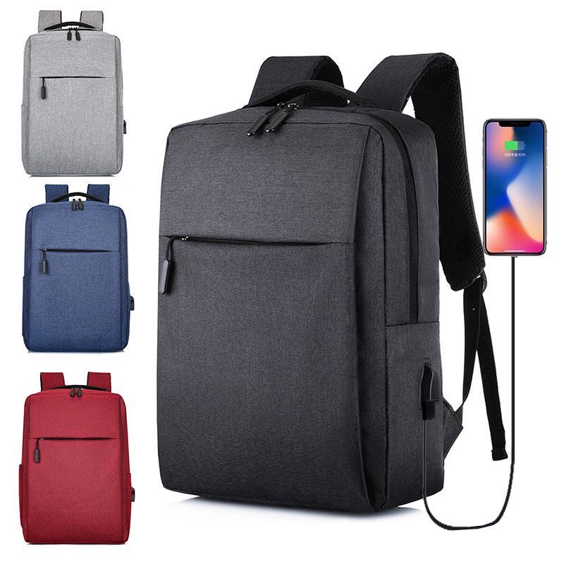 Mochila Masculina E Feminina Unissex Resistente à água Com Saída USB