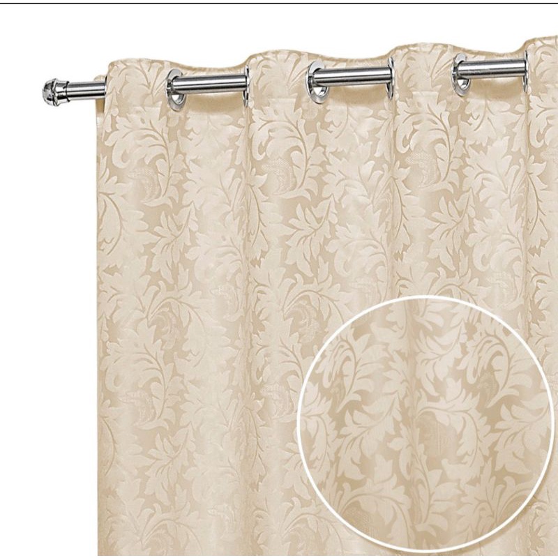 CORTINA JACQUARD SALA E QUARTO 3,00 X 2,60 ESTICADA PROMOÇÃO