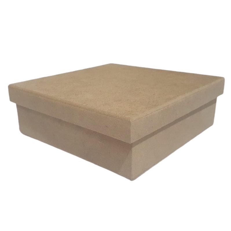 10 Caixa Caixinha Madeira MDF 10x10x5 cm