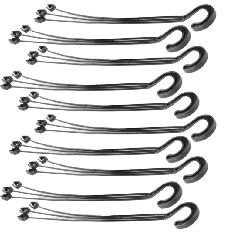 50 hastes plásticas 43 cm – PRETO