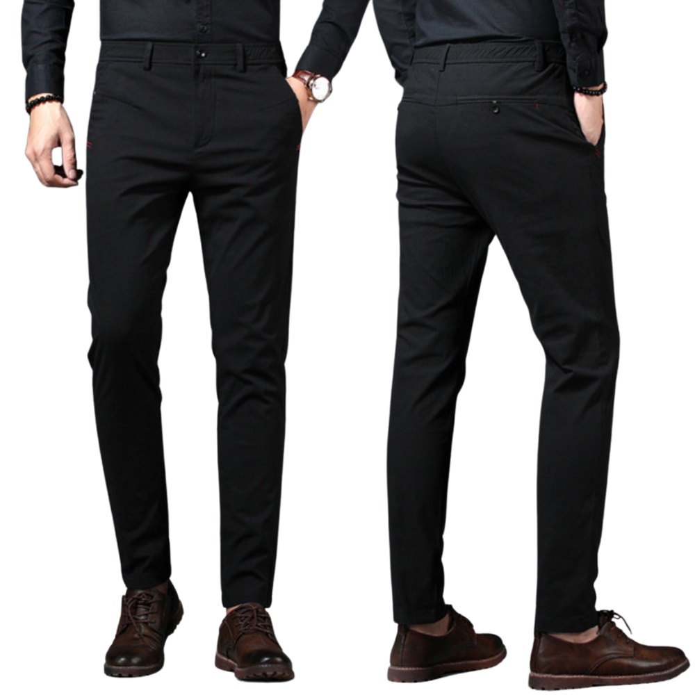 Calca Alfaiataria Masculina de Sarja Calça Masculina Slim Fit Calça De Frio Esporte Fino Premium