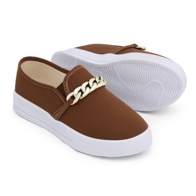 Tênis Feminino Casual Confortável Iate Slip On S