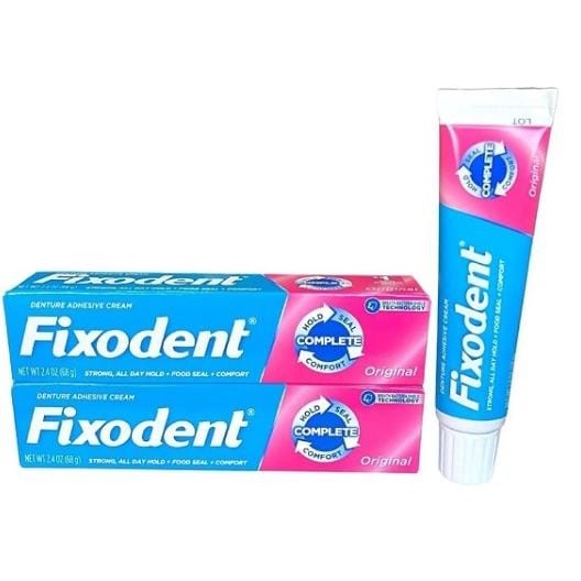 2 Fixodent 68g – 100% Original (2 Tubos) Uni