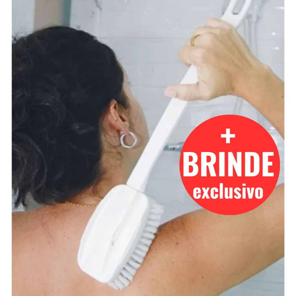 Escova De Banho Para As Costas Cabo Longo e Cedas Bem Macias