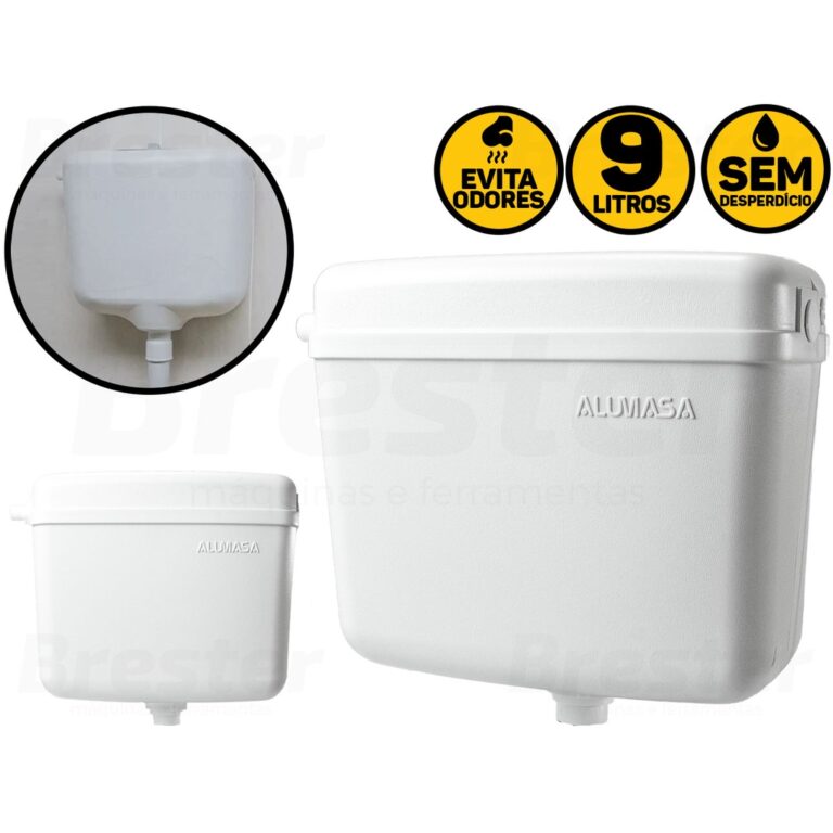 Caixa De Descarga 9 Litros Alumasa Branca 2000/232