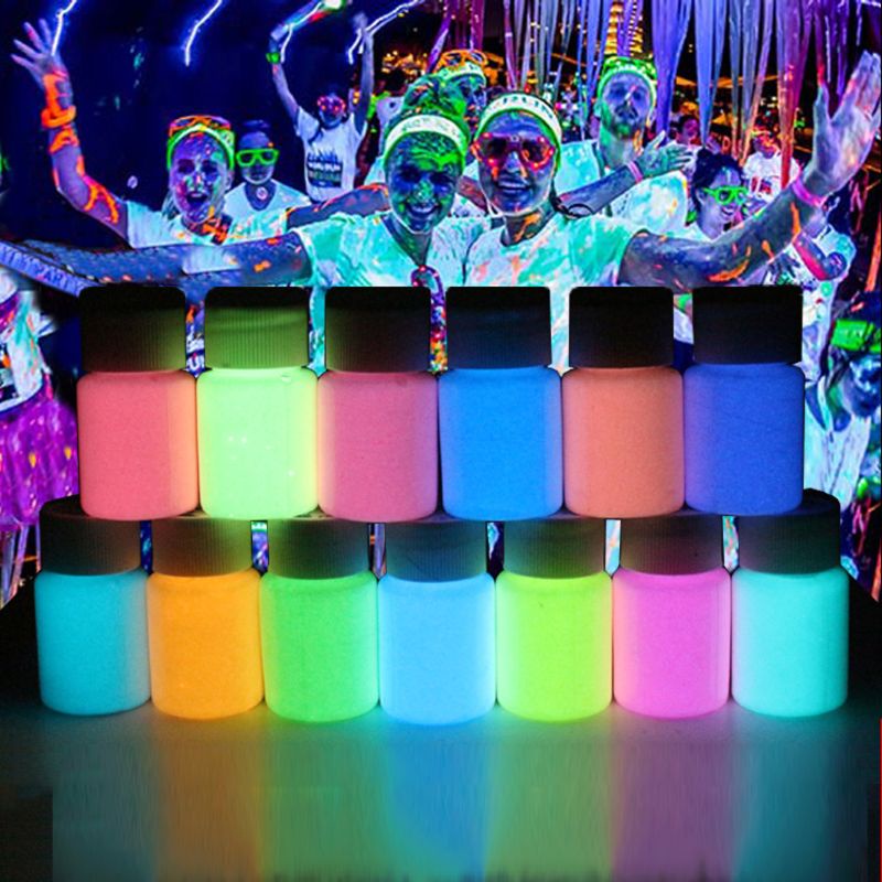 Pigmento Luminosa Líquido Brilha Escuro Para Pintura Unhas/Maquiagem Resina/Faça Você Mesmo/Artesana