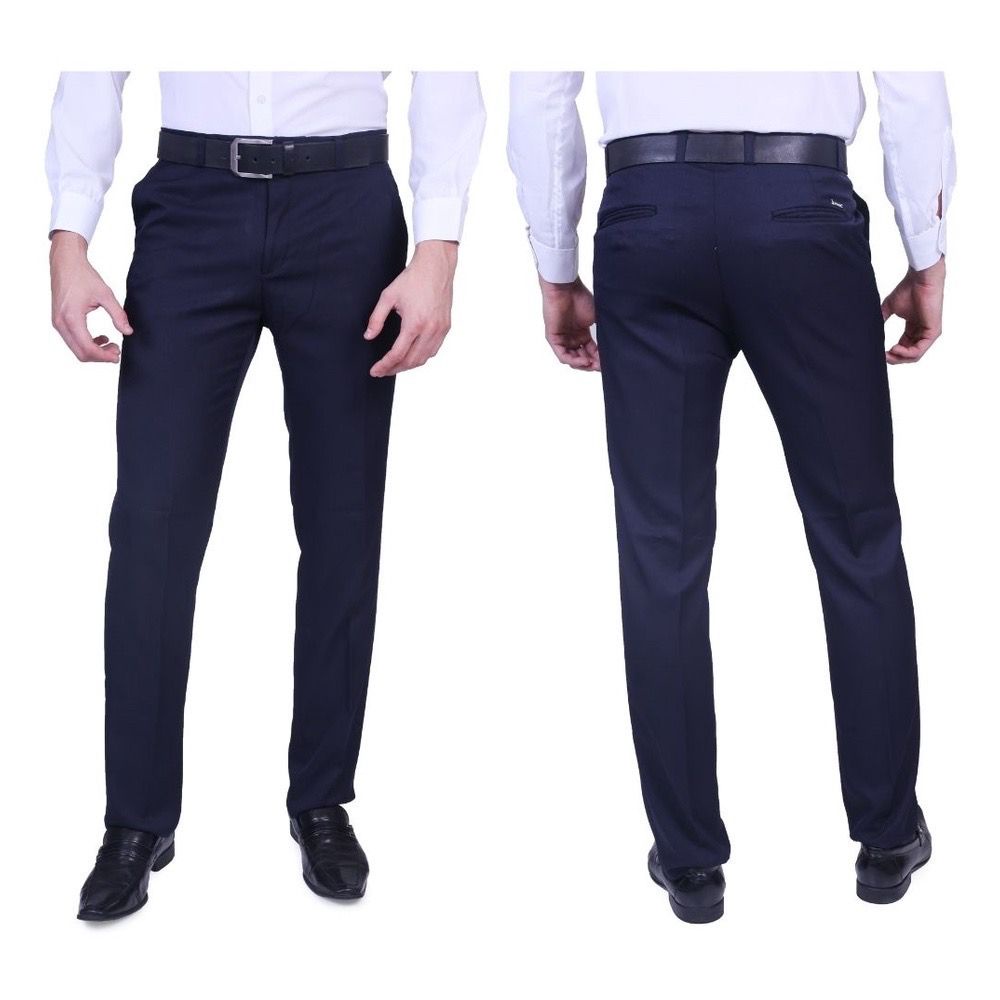 Calça Slim Masculina Social Original Azul Marinho ( Não amassa + Envio imediato )