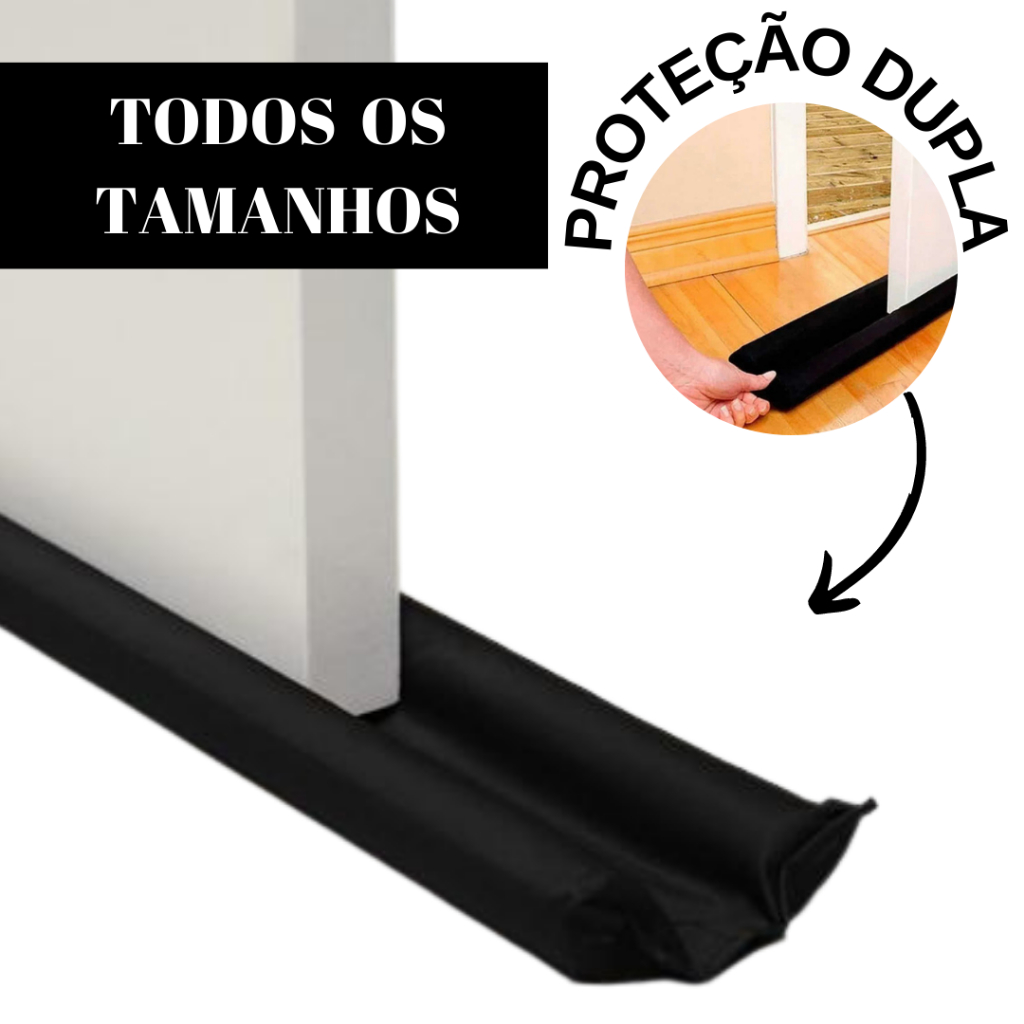 Veda Porta 70 cm até 1,20cm  Rolinho Protetor de Porta Contra Insetos Impermeável