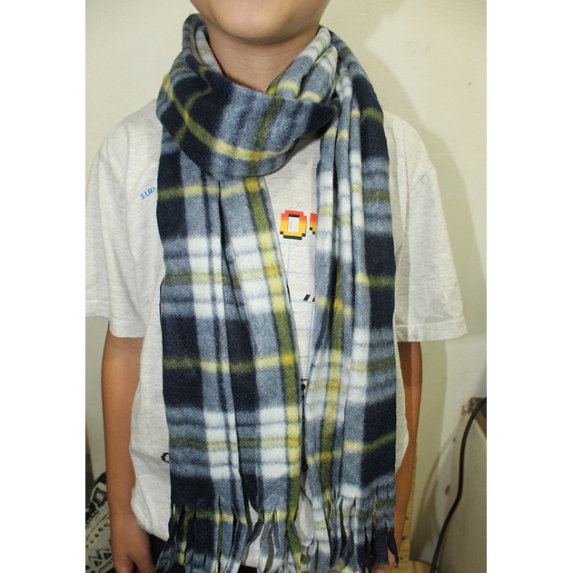 lenco infantil masculino xadrez tendencia moda inv