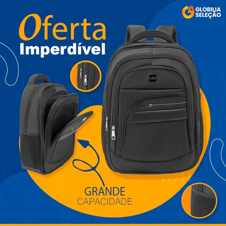 Mochila Escolar Notebook Executiva Masculina Femin