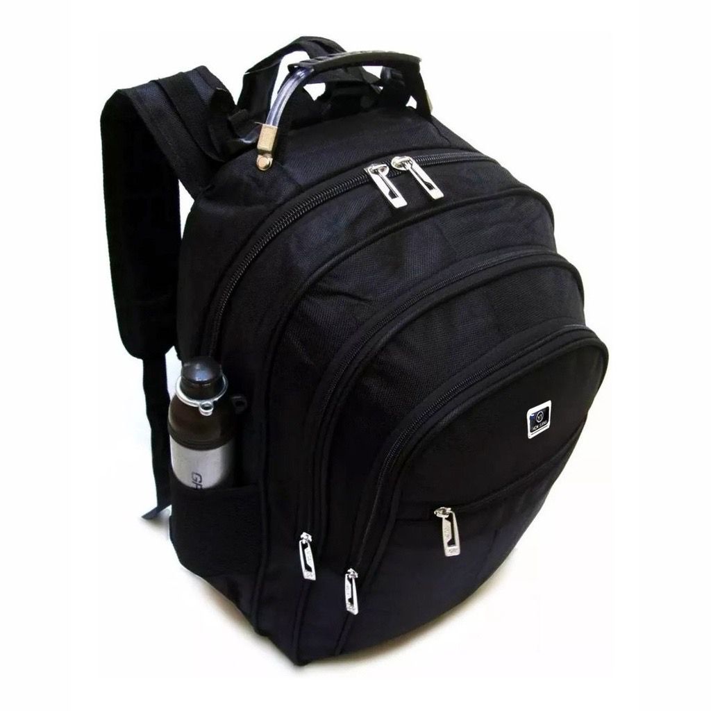 Mochila Reforçada Escolar-Faculdade PRETA ENVIO 24H cabo de aço