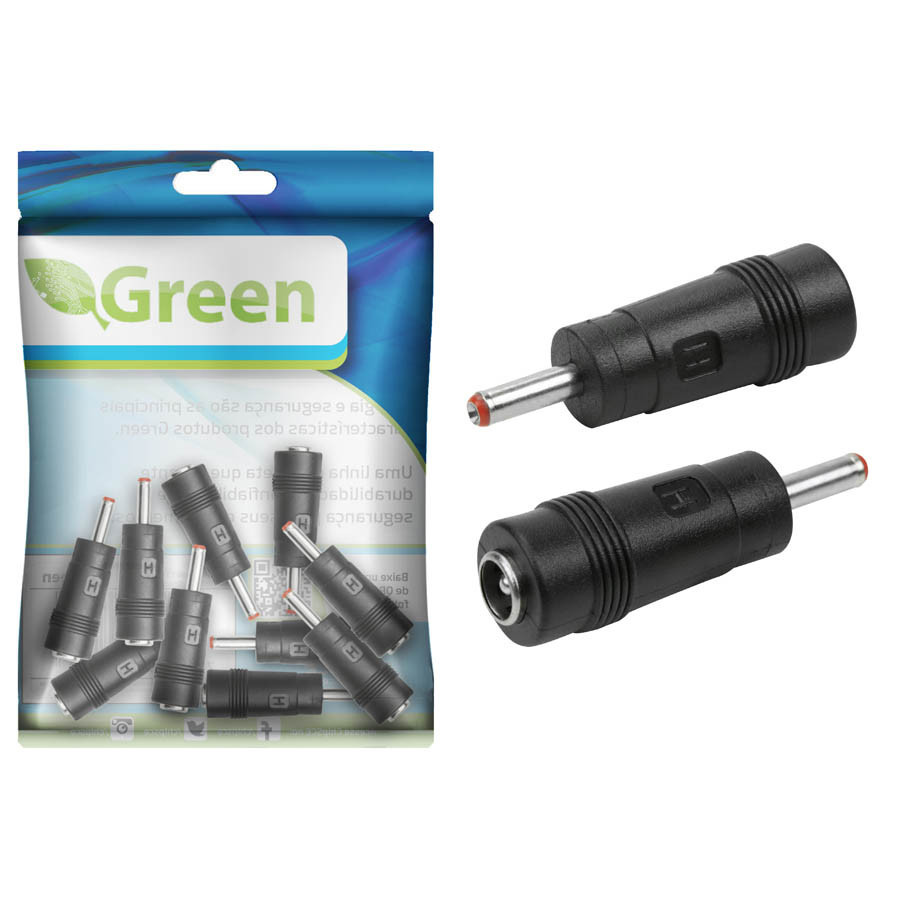 10x Adaptador P4 2.1×5.5mm Fêmea Para 1.35×3.5mm Macho