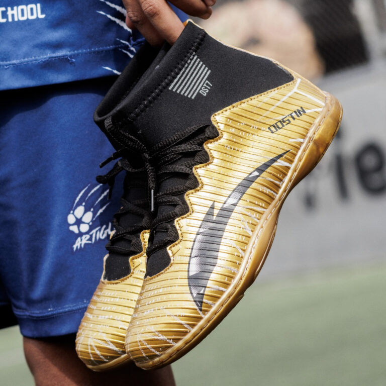 Chuteira Futsal Cano Alto Adulto Quadra Costurada 