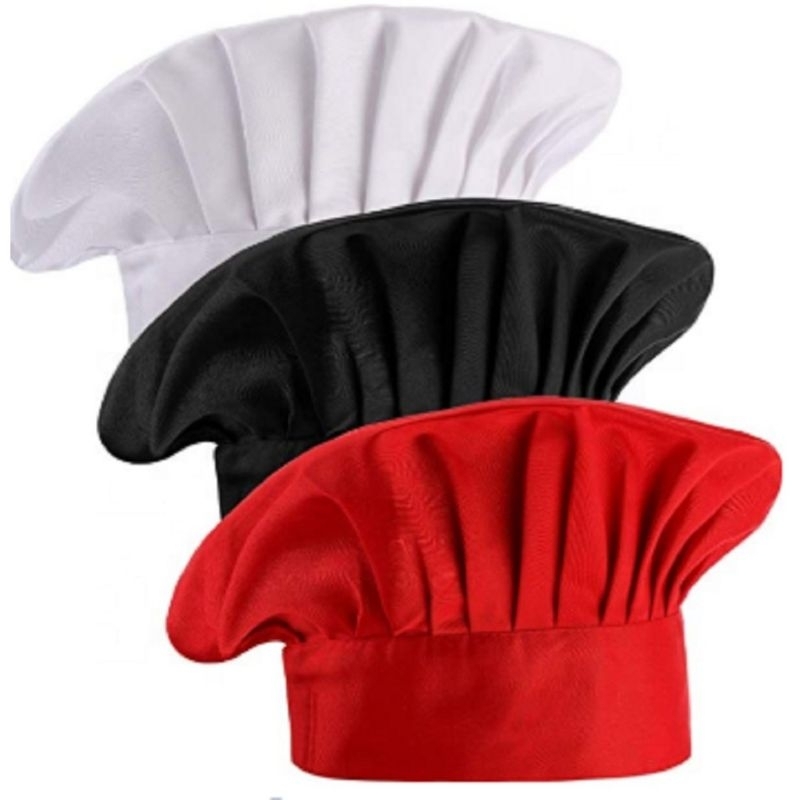 Touca Culinária de Tecido. Chapéu de Chef de Cozinha, Confeiteiro, Padeiro, Mestre Cuca