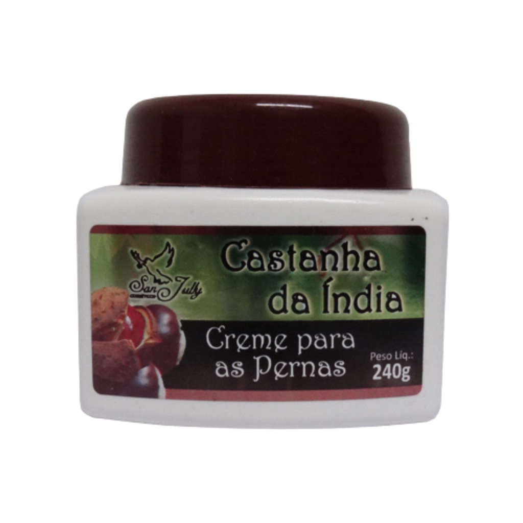 Creme Para As Pernas Castanha Da Índia 240g – San Jully