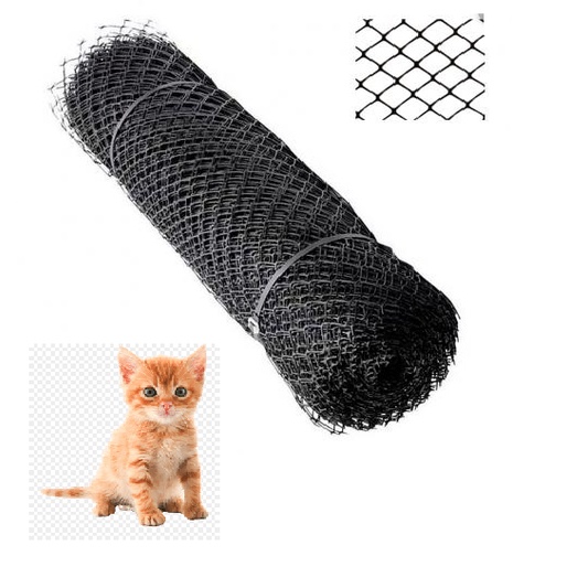 TELA PLÁSTICO MULTIUSO PROTEÇÃO GATOS  (1,00m a