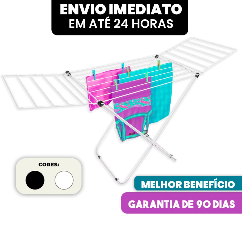 Varal De Chão Com Abas E Sem Abas Parede Retrátil Estender Roupas Apartamento Dobrável Organização