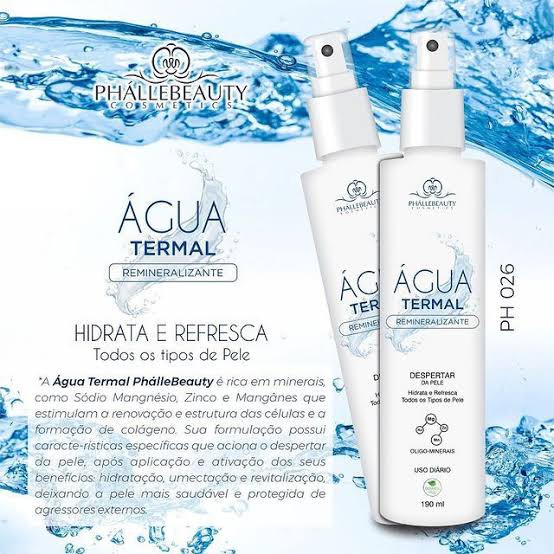 ÁGUA TERMAL REMINERALIZANTE – PHÁLLEBEAUTY