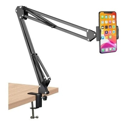 Suporte Celular Com Braço Articulado E Ajustado P