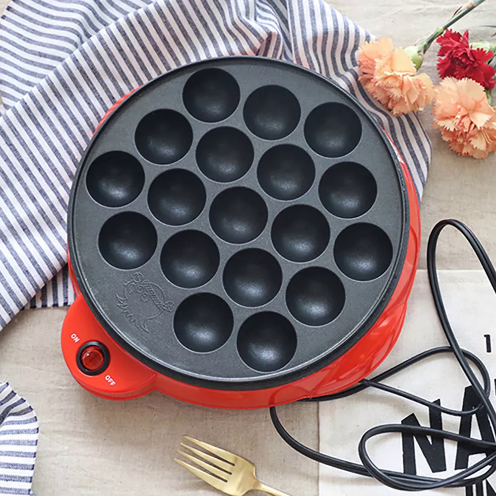 220V Chibi Maruko Baking Machine Takoyaki Maker Octopus Balls Grill Pan Ferramentas De Cozimento Pro