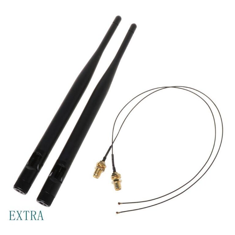 Antena Banda Dupla 6dBi Para Roteador WiFi RP-SMA 