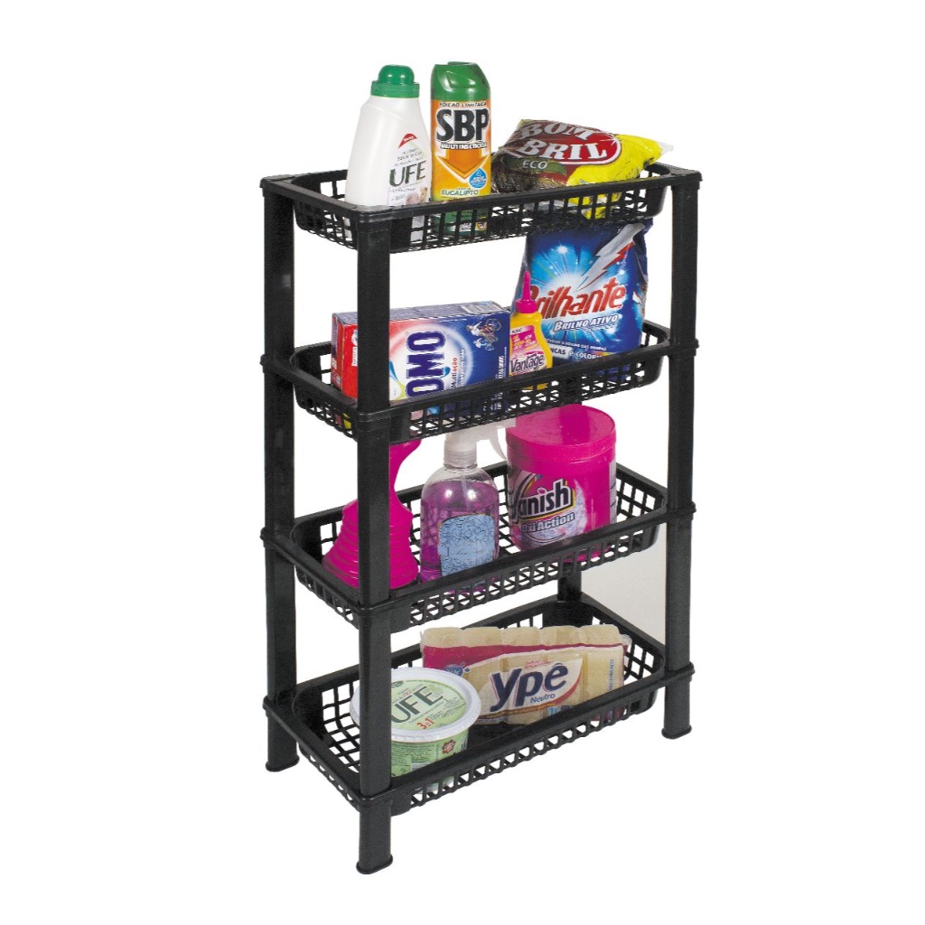 Fruteira Prateleira Organizador De Chão São Bernado 4 Andares