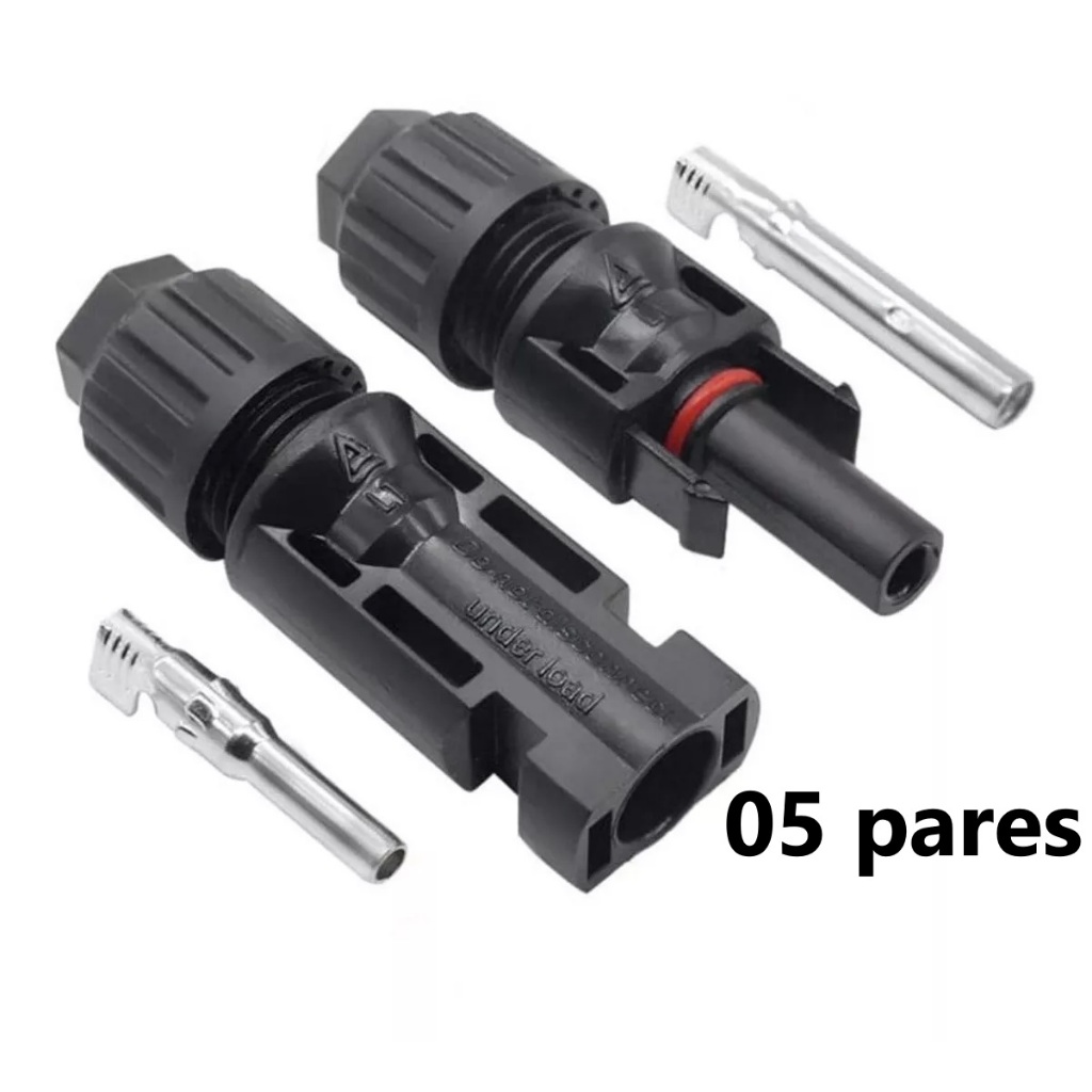 Conector Tipo Mc4 Painel Solar Energia Solar – Kit 05 Pares